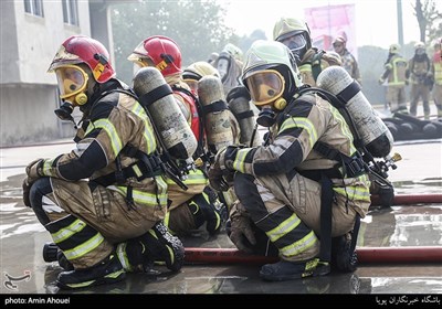 آیین رونمایی از تجهیزات جدید مرکز آموزش سازمان آتش نشانی