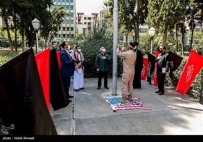 افتتاحیه هیئت انصار القائم بسیج دانشجویی در سفارت سابق امریکا ( لانه جاسوسی)