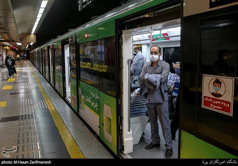 مردم، تقاضای سفر با مترو را مدیریت کنند/ افزایش استفاده از ماسک در مترو