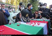 تشییع پیکر شهید پلیس پیشگیری تهران در ستاد فاتب + تصاویر