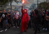 اغتشاش هواداران پاری‌سن‌ژرمن در پاریس در پی ناکامی‌ PSG+ عکس
