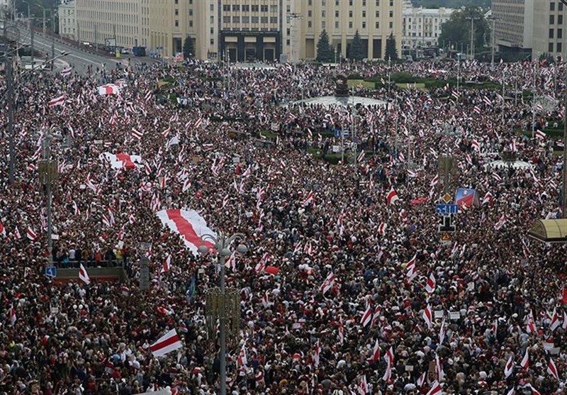 تجمع بزرگ مخالفان در پایتخت بلاروس