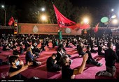 عزاداری شب چهارم محرم در هیئت ریحانةالحسین