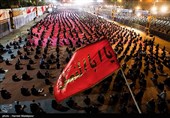 عزاداری شب چهارم محرم در هیئت ریحانةالحسین