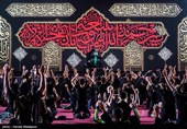 عزاداری شب چهارم محرم در هیئت ریحانةالحسین