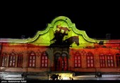 نورپردازی سه بعدی به مناسبت محرم در میدان امام همدان