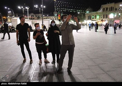 نورپردازی سه بعدی به مناسبت محرم در میدان امام همدان
