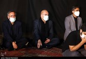 محمد باقر قالیباف رئیس مجلس  شورای اسلامی در عزاداری شب پنجم محرم در هیئت عبدالله بن الحسن (ع)