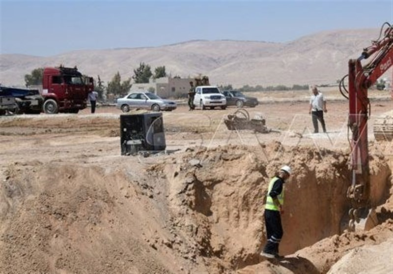 سوریه| پایان عملیات تعمیر خط لوله گاز بعد از حمله تروریستی