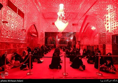 عزاداری شب ششم ماه محرم در امامزاده صالح