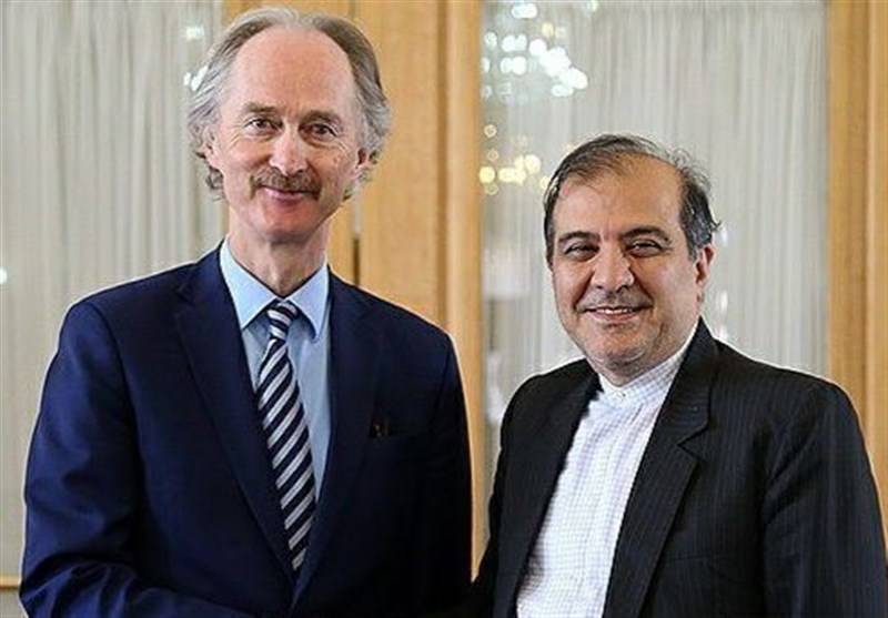 Iranian, UN Diplomats Discuss Efforts to Settle Syria Crisis