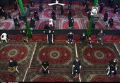 مراسم عزاداری تاسوعای حسینی در حسینیه آسِدجمال قزوین به روایت تصاویر