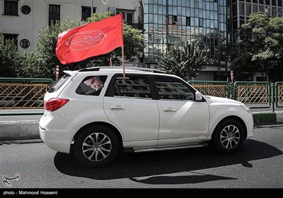 راهپیمایی خودرویی دسته عزاداران تاسوعای حسینی