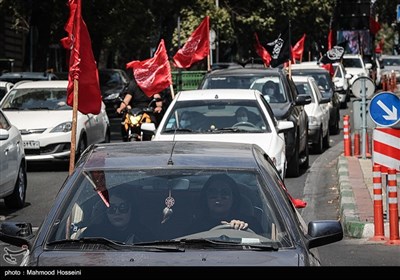 راهپیمایی خودرویی دسته عزاداران تاسوعای حسینی