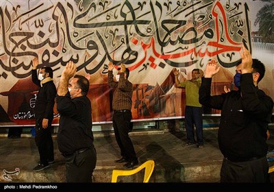 مراسم عزاداری شب عاشورای حسینی حسینیه ثارالله اهواز