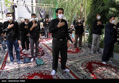 مراسم عزاداری عاشورای حسینی در مسجد جامع همدان