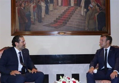 دیدار سعد الحریری و ماکرون در بیروت