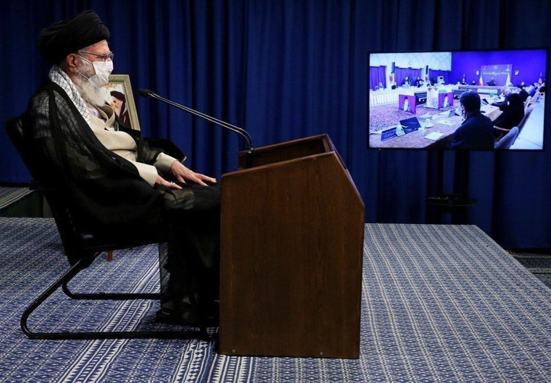 ارتباط تصویری امام خامنه‌ای با سی و چهارمین اجلاس مدیران‌ آموزش و پرورش