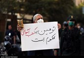 کرما‌نی‌ها از جوار مزار سیدالشهدای جبهه مقاومت هتک حرمت قرآن را محکوم می‌کنند