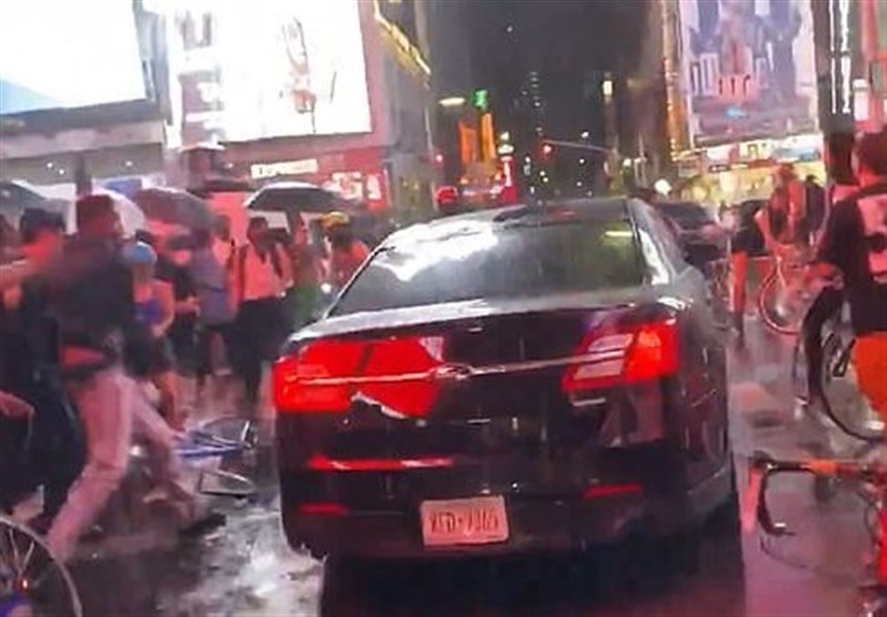 Car Filmed Driving Through Crowd of Anti-Racism Supporters in NYC