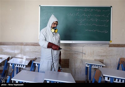 ضدعفونی کردن مدارس در مشهد مقدس