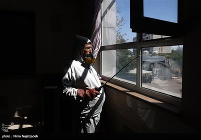 ضدعفونی کردن مدارس در مشهد مقدس