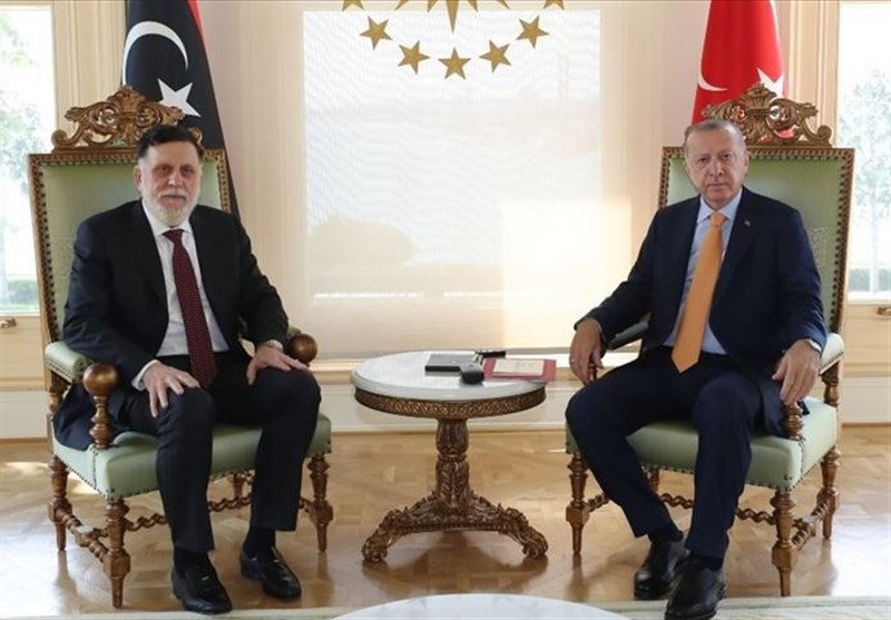 اردوغان در دیدار فائز السراج: برای تقویت روابط با دولت مشروع لیبی تلاش می‌کنیم