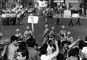 واکنش انقلابی مردم جهرم در چهلم شهدای 17 شهریور