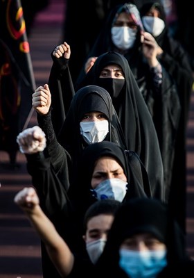 تجمع مردم تهران در اعتراض به هتک حرمت پیامبر اسلام(ص) - میدان امام حسین(ع)
