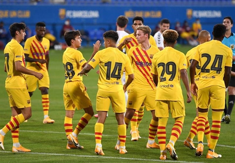 پیروزی بارسلونا در اولین بازی با هدایت کومان با حضور مسی