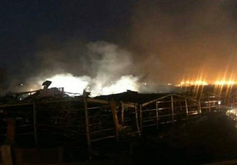 وقوع آتش سوزی مجدد در بندر بیروت