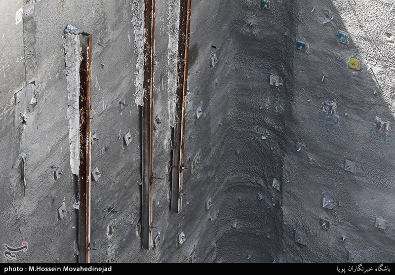ساختمان ناایمن در خیابان مرزداران تهران
