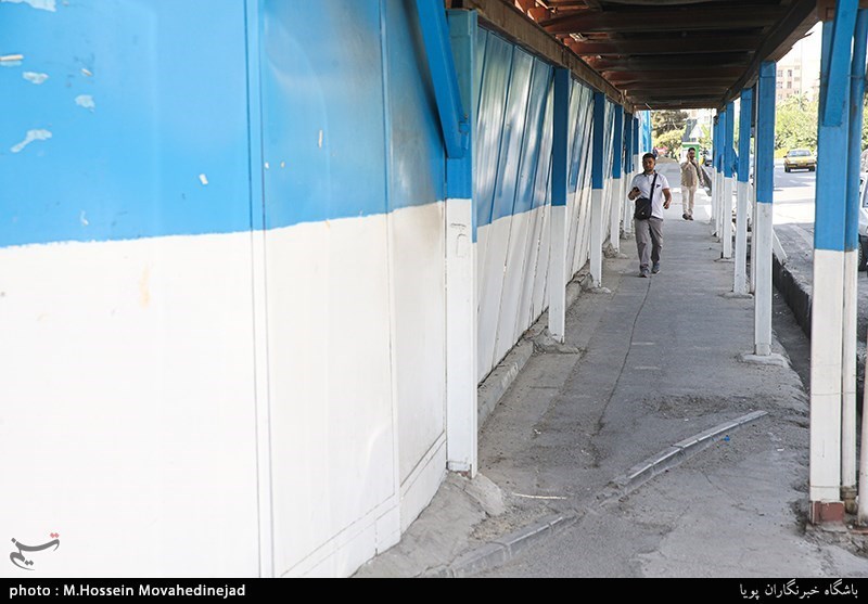 ساختمان ناایمن در خیابان مرزداران تهران