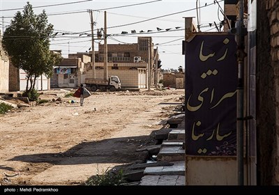 بالا آمدن فاضلاب در شهرک بسیج کوت عبدالله - خوزستان