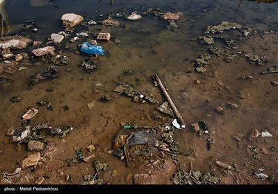 بالا آمدن فاضلاب در شهرک بسیج کوت عبدالله - خوزستان