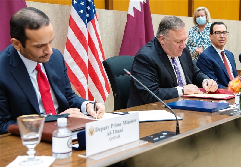 ابراز خرسندی پامپئو از آغاز مذاکرات راهبردی آمریکا-قطر