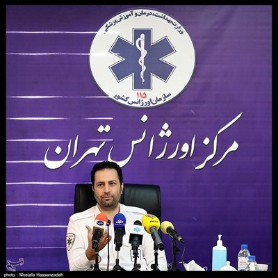 نشست خبری پیمان صابریان رئیس مرکز اورژانس تهران