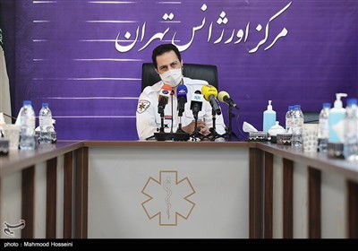 نشست خبری پیمان صابریان رئیس مرکز اورژانس تهران