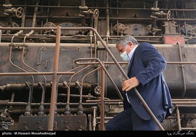 بازدید محسن هاشمی رئیس شورای شهر تهران از کارخانه سیمان ری