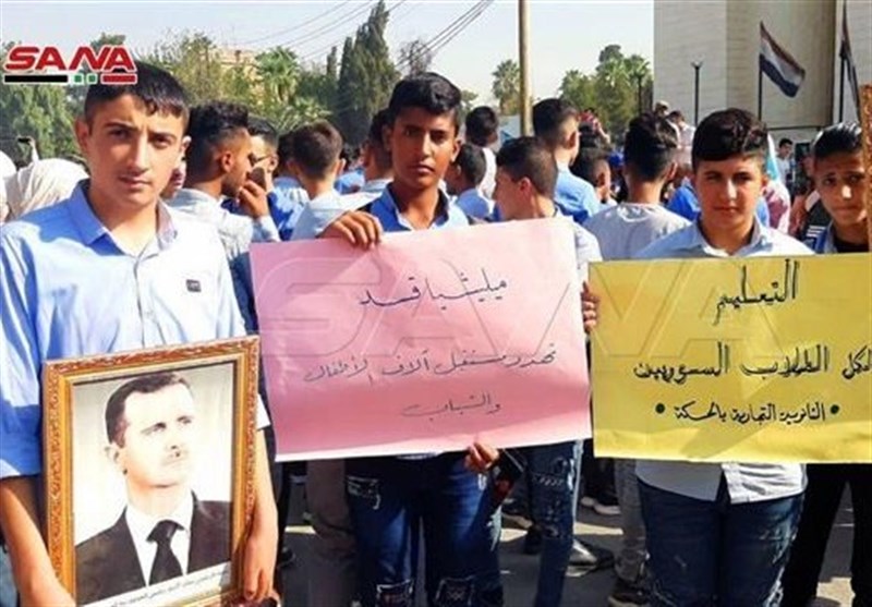 Syrian Students, Teachers Protest in Hasakah as Militants Occupy Schools (+Video)