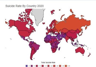  کشورهای اروپای شرقی در صدر "خودکشی" جهان و سوریه کم‌ترین + جدول 