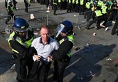 درگیری پلیس انگلیس با معترضان به اعمال محدودیت‌های کرونایی