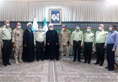 دیدار فرماندهان انتظامی و مرزبانی استان با نماینده ولیفقیه در کردستان بهروایت تصاویر