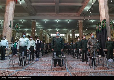 آیین تجلیل و تکریم پیشکسوتان دفاع مقدس در شبستان کربلای مسجد مقدس جمکران