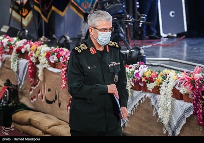 سرلشکر محمد باقری رئیس ستاد کل نیروهای مسلح در آیین تجلیل و تکریم سراسری یک میلیون پیشکسوت دفاع مقدس و مقاومت