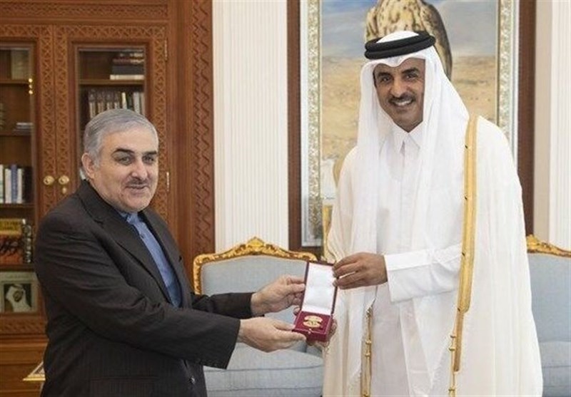 سفیر ایران با امیر و نخست‌وزیر قطر خداحافظی کرد
