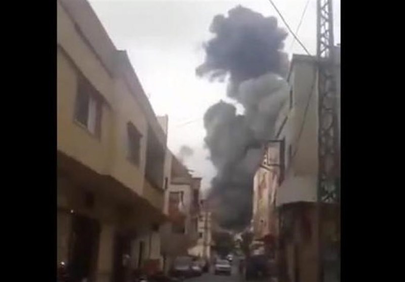 وقوع یک انفجار قوی در جنوب لبنان+فیلم
