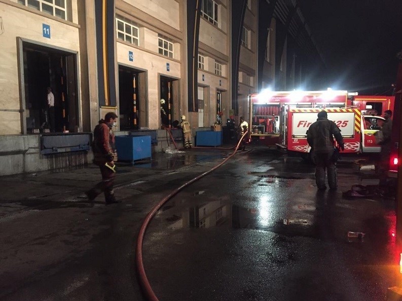  سازمان آتش‌نشانی تهران در باره علت آتش‌سوزی در کارخانه میهن 