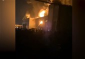 Huge Fire Breaks Out in Dairy Factory in Southwest Tehran (+Video)