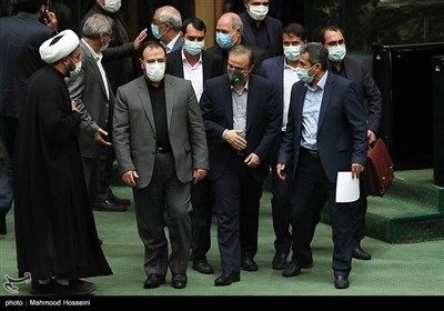 حضور علیرضا رزم حسینی وزیر پیشنهادی صمت در جلسه علنی مجلس شورای اسلامی 